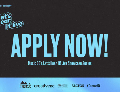 E-News 12/02/2021: Let’s Hear It! Live Artist Applications Open | Become a Music BC Juror