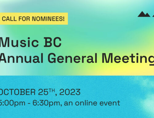 E-News 09/21/23: Music BC AGM 2023 | Apply to Perform at Let’s Hear It 2024 | Music BC Travel Grants